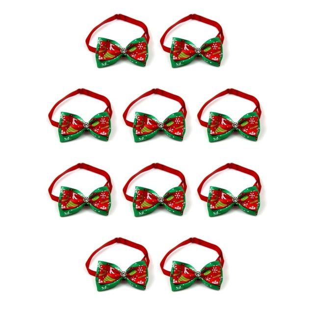 Greeniant Collar para mascotas Corbata para perros Corbata para perros de Navidad Festival Ornamental Accesorios para mascotas de moda Decoraciones de VN088-7 10piezas Greeniant CBP489509
