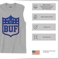 thumbnail image 6 of Buffalo Shield Men's Muscle Shirt Game Night Fantasy Football Fan Tailgate NY, 6 of 7