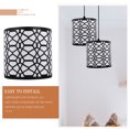 thumbnail image 4 of IFANLANDOR Black Lamp Shade Cover Iron Design 1Pcs For Bedroom Decor, 4 of 5