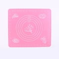 thumbnail image 2 of Silicone Baking Mat, Thick Large Non Stick Sheet Mat with Measurement, Non-slip Dough Rolling Mat, Reusable Food Grade Silicone Counter Mat for Making Cookies,Bread and Pastry, 1Pc(Pink,11.4x10.2"), 2 of 7