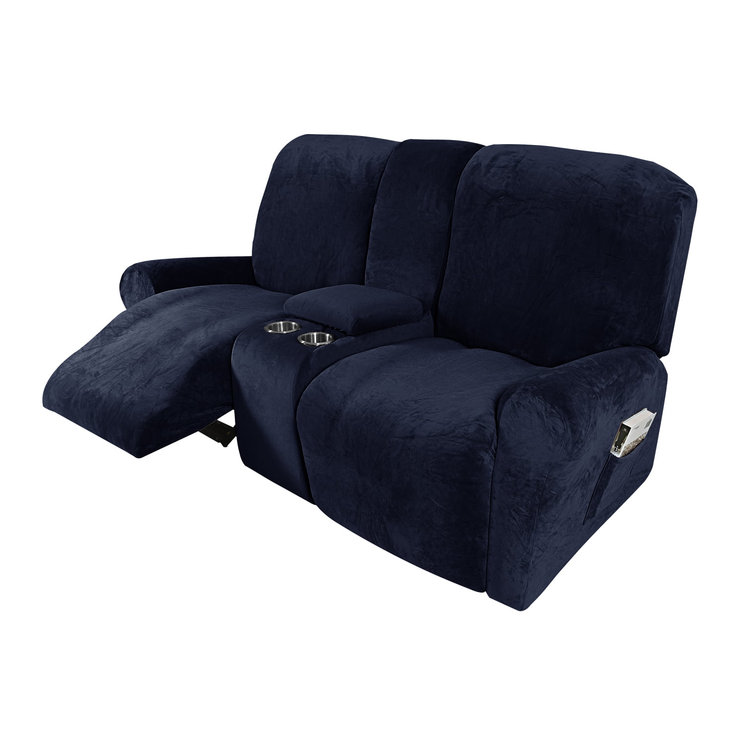 Stretch Recliner Sofa Slipcover Velvet Fabric Furniture Armchair Couch Cover