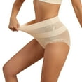 thumbnail image 3 of Defitshape Women's High Waisted Shaper Shorts Butt Lifting Shapewear Tummy Control Breathable Mesh Postpartum Shapewear Underwear Nude 12, 3 of 4