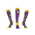 thumbnail image 4 of Okbabeha Halloween Sports Socks, Skull/Owl Print Knee-high Compression Socks, 4 of 4