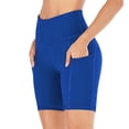 thumbnail image 2 of Women's High Waisted Biker Shorts Stretchy Workout Yoga Shorts with Pockets, 2 of 6