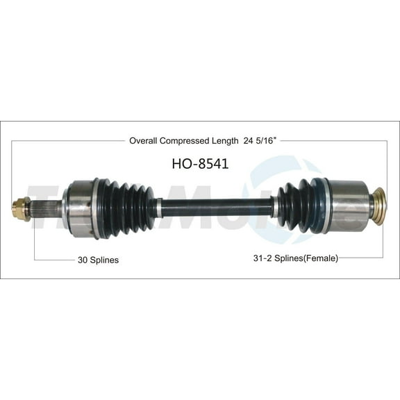 CV Axle Shaft Fits select: 2015-2017 HONDA ACCORD