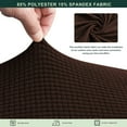 thumbnail image 3 of CHUN YI 1 Piece Cushion Cover Spandex Stretch Textured Grid Box Cushion Seat Slipcover, 3 of 6
