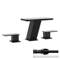 thumbnail image 2 of Modern 8 in. Waterfall Widespread 2-Handle Bathroom Faucet, Matte Black Finish, Pop-Up Drain, Spa-Inspired Design & Easy Installation, 2 of 11