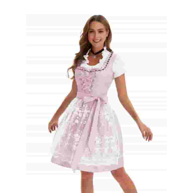 pink german dress Amazon.com: Jelysun Pink Girls' Short Sleeve Polyester Dirndl Dress, X-Small, Unisex, Holiday Costume : Clothing, Shoes & Jewelry