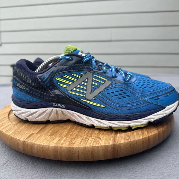 New Balance 860v7 Running Shoe Mens Size 10 Blue M860BY7 Trufuse Asym Counter