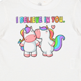 thumbnail image 4 of Inktastic I Believe in You Cute Rainbow Unicorns Boys or Girls Baby T-Shirt, 4 of 5