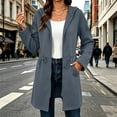 thumbnail image 6 of Brnmyaeo Women's Zip Up Long Hoodies Oversized Fleece Tunic Sweatshirts with Pockets Casual Waist drawstring Jacket Coats Fall Trendy Zipper Hoodie, 6 of 8