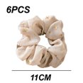 thumbnail image 2 of Scrunchies para el cabello con banda elástica, lazos para el cabello, cuerdas, soporte para cola de caballo para mujeres y niñas, 6 unidades MFZFUKR BST3007846-3, 2 of 5