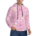 thumbnail image 2 of Picia Butterfly 1 Pattern Casual Men's Hoodie - Lightweight Hooded Sweatshirt with Kangaroo Pocket, Comfortable Pullover for Everyday, Travel-4X-Large, 2 of 7