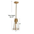 thumbnail image 2 of Robert Stevenson Lighting Robert Stevenson Lighting Jaxon - Metal and Seedy Glass Ceiling Light, Brushed Gold, 2 of 8