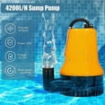 thumbnail image 3 of 12V Submersible Water Pump 50W 4200L/H Submersible Pump DC Pump Dirty Water Pump Portable Line Length 2.3 Meters With Clamp, for Clean and Dirty Fish Pond, 3 of 5