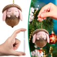 thumbnail image 2 of Forest Animal Acorn Ornaments, 2D Acrylic Animal Shapes Tree Ornament, Animal Christmas Ornament,Forest Animal Decoration, Acrylic Hanging Pendant for Xmas Tree Decorations, Hanging Ornament, 2 of 7