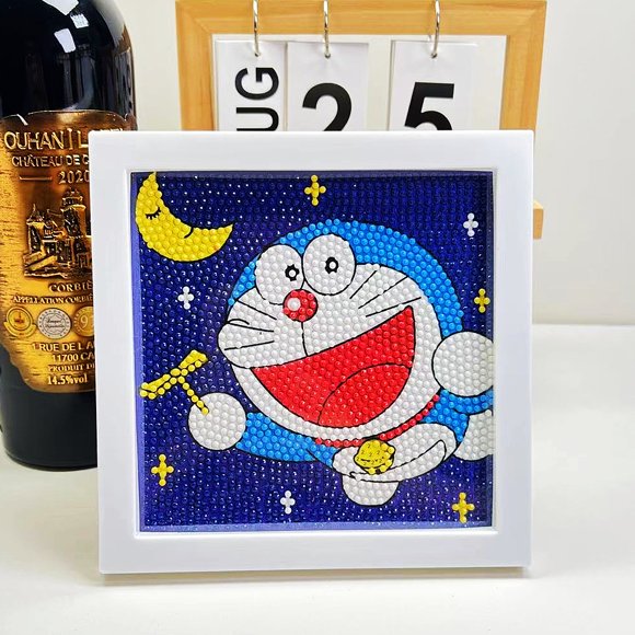 YIXINGCHEN Cute Anime 5D Diamond Drawing Kits, Gem Arts & Crafts Supplies with Frames, Cartoon Painting with Diamond, DIY Paint Supplies for Kid(Kumi) A1121-072