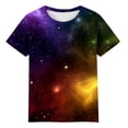 thumbnail image 5 of Kaondbfi Delicate Arctic Light Print T Shirts Fashionable Summer Round Neck Short Sleeve Blouses Tops for Carnival, 5 of 6