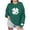 Green5, variant on Annhoo St Patrick's Day Sweatshirts for Women Oversize Shamrock Graphic Crewneck Long Sleeve T-Shirts Loose Soft Tops