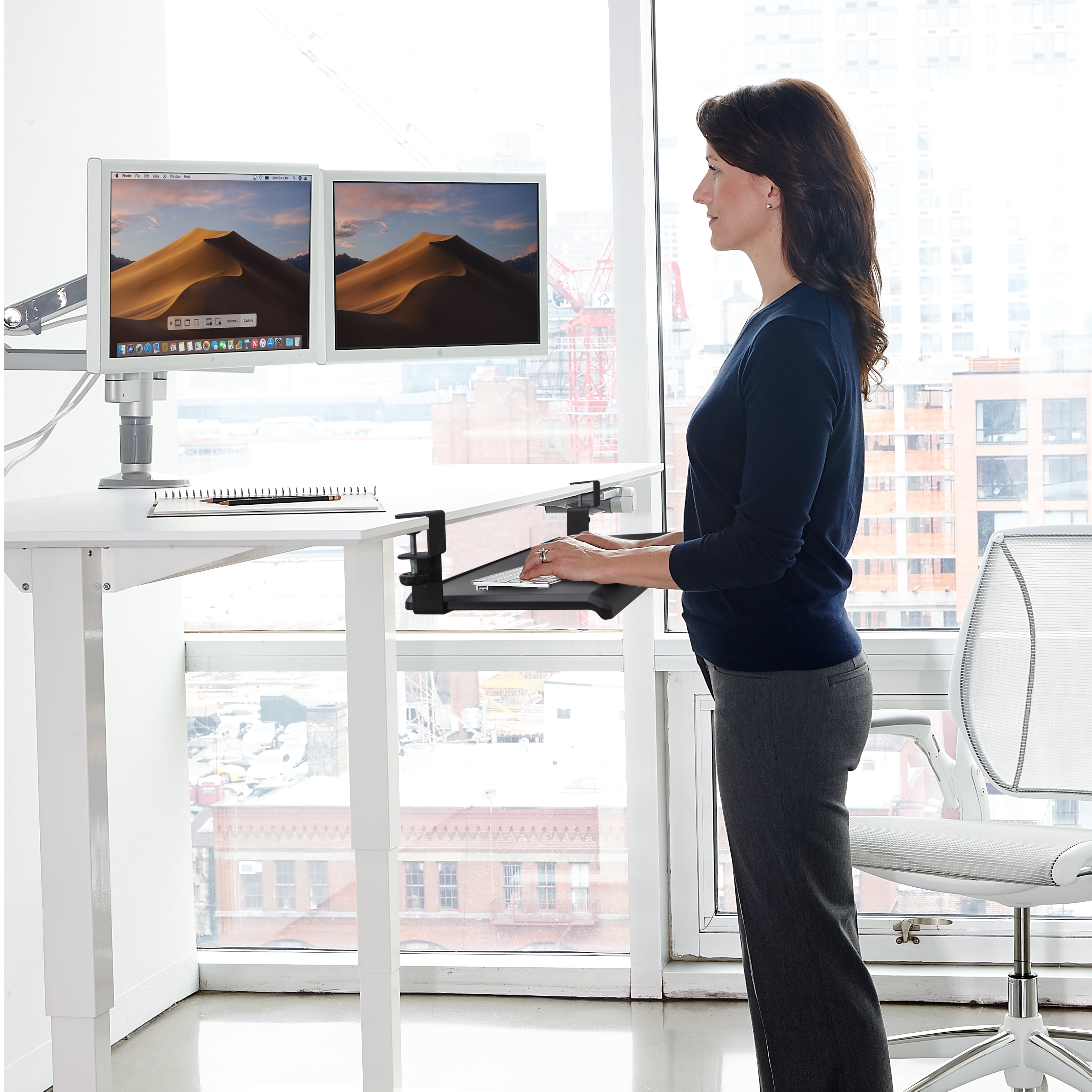 MAX SMART Clamp on Keyboard Tray 21 Inch