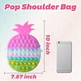 thumbnail image 2 of Bolso de hombro Fidget Toy para niña HUOGUO Rainbow, 2 of 5