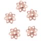 thumbnail image 1 of 5 unids 8 mm dia flor de plata de ley 925 para el arete del extremo de la pendiente de oro rosa Sunnimix Abalorios, 1 of 8