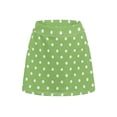 thumbnail image 2 of Uorisango Green Polka Dots Tennis Golf Skirts Stretchy Stylish Running Sports Pickleball Skirt with Shorts Underneath Pockets Comfortable Polyester Spandex Fabric Outing Wear Size S, 2 of 7
