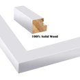 thumbnail image 2 of AmPm 4x6 Picture Frame White - Made of Solid Wood for Table Top Display and Wall Mounting Photo Frame, 2 of 7