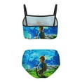 thumbnail image 2 of The Legend of Zelda Breath of The Wild Children's Swimsuit Girls Swimwear 2 Piece Bikini Sets Tankini Summer Beach Vacation Bathing Suit Beachwear, 2 of 7