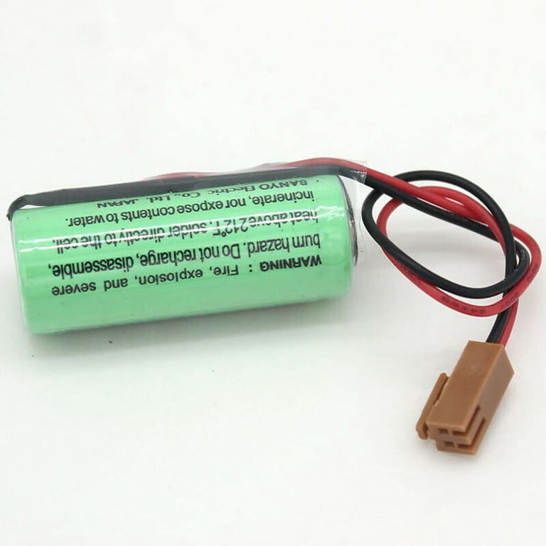5PC ER17330V / A6BAT-MRBAT 3.6V Lithium Battery | 2000mAh For Mitsubishi PLC Backup, Servo Motors, Real-Time Clocks