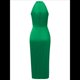 thumbnail image 1 of Vestido de Noche Sin Mangas de Satén con Espalda Descubierta Verde S, 1 of 10