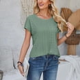 thumbnail image 6 of Sleeveless Tops For Women Blue Professional Blouses for Women for Work Try Before You Buy, 6 of 7