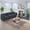 Dark Gray(Sofa+Loveseat), variant on Sofa, L-Shaped Sofa Couch with Deep Seat and Movable Footrest Sofa for Office|Living Room, Gray