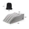 thumbnail image 4 of DEELLEEO Leg Elevation Pillows  Inflatable Portable Wedge Pillows for Sleeping  Legs Reduce Swelling  Blood Improve Circulation  Back Pain  After Surgery  Foot Lift Rest  Pregnant  Gray, 4 of 10