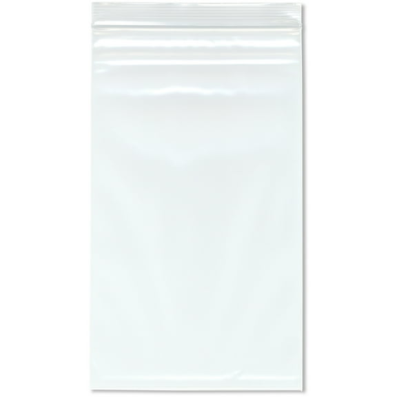 Plymor 7" x 12" (Pack of 100), 4 Mil Heavy Duty Zipper Reclosable Plastic Bags
