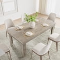 thumbnail image 2 of BeesClover 71" Farmhouse Dining Table for 6-8 People, Large Rectangular Kitchen Table with Sturdy Wood Frame, 6 ft Dinner Table for Kitchen or Dining Room, 2 of 8