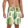 thumbnail image 2 of Sikiie Cactus And Succulent Mens Pajama Shorts, Lightweight Lounge Pant with Pockets Soft Sleep Pj Shorts for MenMedium, 2 of 6