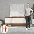 thumbnail image 4 of Kappesberg Athens 3-Door Tv Stand with Soft-Close Doors and Built-in Handles - Golden Oak/White, 4 of 8