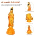 thumbnail image 2 of 1pc Delicate Resin Ornament Small Buddha Statue Creative Housewarming Gift, 2 of 9