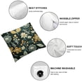 thumbnail image 6 of Ullo0ord Vegetative Square Pillow Cover One Piece for Home Living Room Cushion Sofa Terrace Car Indoor and Outdoor New Home Bed Modern Home Decoration Art Pillow Cover  18x18in, 6 of 7