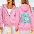 thumbnail image 2 of CAIXIA Womens Zip Up Hoodies Y2k Casual Long Sleeve Fall Winter Sweatshirts for Women Trendy Drawstring Fleece Jacket Women with Pocket Fall Fashion Outfits Clothes 2026, 2 of 8