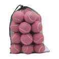 thumbnail image 1 of 20 pelotas de tenis elásticas de 6,35 cm de diámetro, resistentes al desgaste, para entrenamiento. Rosa claro, 1 of 9