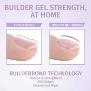 Salon Perfect Structure Gel Nail Polish Builder Hard Gel Base Coat, Brush On, 4.5g, Clear