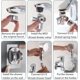 thumbnail image 5 of Sink Faucet Sprayer Attachment Set, Kitchen Bathroom Pet Bathing Shower Head with 9.8ft Hose and G1/2 / M22 / M24 Faucet Adapters, Hair Washing, Dog, 5 of 5