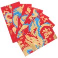 thumbnail image 4 of 6 Pcs Enveloppes Traditionnelles Rouges Style Chinois, Paquets d'Argent Rouges, Cadeau de Nouvel An (Style Mixte), 4 of 8