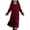 v#70Red2245, variant on Rggeeun Baby Girls Dresses Solid Color Long Sleeve Crew Neck Loose Plus Size Breathable Flowy Ankle Length for Summer Daily Wear Classic Playwear,White,9-10 Years