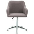 thumbnail image 2 of vidaXL Swivel Dining Chairs 2 pcs Taupe Fabric, 2 of 5