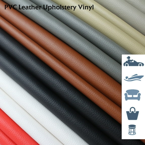 Premium Grade Vinyl Fabric Faux Leather Seat Replace Upholstery Restore/Renovate For Headboards/Chairs 54"Width