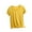 Yellow#1, variant on Fartey Ruffle T Shirts for Women Soft Comfy Crew Neck Short Sleeve Tops Loose Lightweight Summer Solid Color Shirts Casual Blouses Blue L