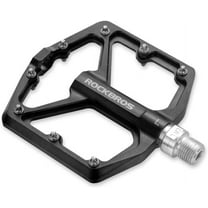 Rockbros Aluminum Alloy Mountain Bike MTB Flat Black Sealed Bearings Pedals